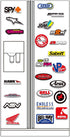 100 pcs/Pack Fashion Motocross Motorcycles Dirt Bike Stickers, No Repetition Vinyl Cool Stickers for Travel Cases