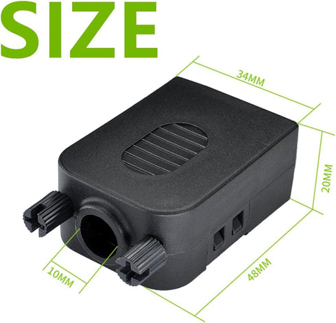 Oiyagai DB9 D-SUB RS232 VGA Adapter, 9 Pin Signals Terminal Breakout Plastic Cover (Female with Screw)