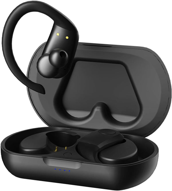 Wireless Earbuds, Bluetooth Headphones Stereo Bass Sound, 72H Playtime LED Display Ear Buds, IPX7 Waterproof Earphones