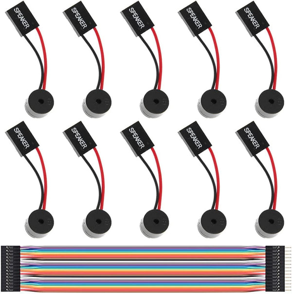 10 Pcs PC Motherboard Internal Mini Speaker, Computer Case Mainboard BIOS Alarm Buzzer for Arduino/Computer