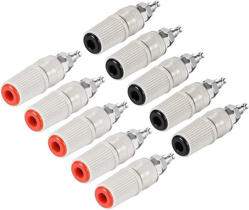 uxcell 5 Pairs Binding Post Terminal, M5 Thread Power Amplifier Speaker Connector, 1.85-inch Length