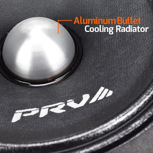 PRV AUDIO 6.5 Inch Midrange Bullet Speaker 6MR400-4, 4 Ohm, 400 Watts Program Power, High Output Sound, Single