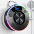 Dyurwa Bluetooth Speaker, Shower Speaker Portable with Hook, IPX7 Waterproof Bluetooth Speakers with