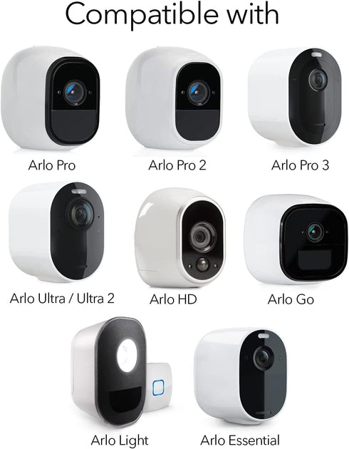 2 Pack Wall Mount for Arlo Pro/Pro2/Pro3/Pro4/Ultra/Ultra2/Essential Spotlight Camera, Adjustable Mount (Camera Not