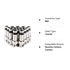 BNC Compression Connector, RG59 Crimper Video Plug Extension Coaxial Cable Connectors, 20PCS 75 Ohm Coupler
