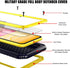 Mitywah Waterproof Case for iPhone 11 Pro, Heavy Duty Military Grade Shockproof Cover, Rugged Metal Case, Yellow