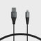 Shield Silver & Black MFi Certified Lightning Cable, Reinforced Braided Kevlar Charger for All iPhone Models (10 Ft)