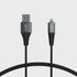 Shield Silver & Black MFi Certified Lightning Cable, Reinforced Braided Kevlar Charger for All iPhone Models (10 Ft)