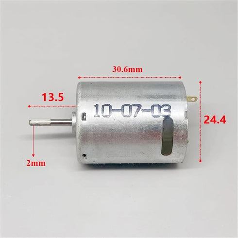 SOSODBBM 370 3.7V 6V 7.4V 29400rpm 1Pcs Mini Motor DC High-Speed Carbon Brushes Shaft Water Gun Car Model Boat Model