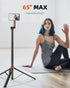TODI 65" 16/15/14/13/12 Magnetic Tripod for iPhone with Remote, Selfie Stick for iPhone Magsafe, Cell Phone Tripod