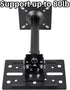 ZSHIGANMA 80lb,Heavy Universal Speaker Wall Ceiling Mounts Support up to Duty Dual Black Bookshelf Speaker Mounting