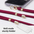 Sinjimoru Cell Phone Lanyard for Phone Case (2 Packs) with Adjustable Strap for Wrist, Key Holder & ID Card