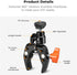 K&F Concept Super Clamp Camera Clamp with 360° Ballhead for GoPro/AKASO/Insta360 Action Cameras