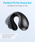 Boytond Ultra Open Ear Earbuds - Comfortable Clip-On Bone Conduction Earbuds, Over-The-Ear Open Headphones