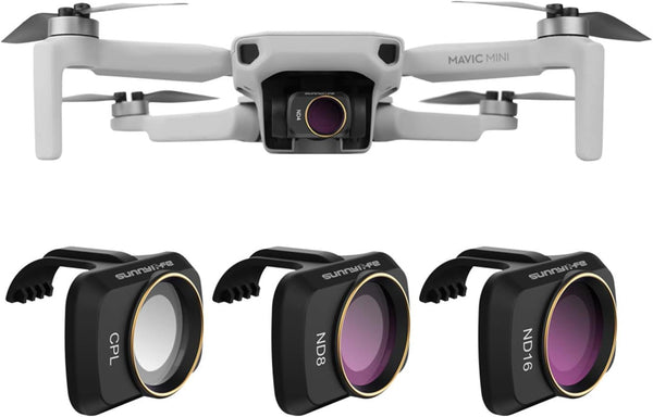 Lens ND Filters Set CPL ND8 ND16, Multi Coated Filters Combo for DJI Mini 4K/Mavic Mini/Mini 2