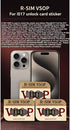 YEELAMKOK 13/14 max/12/11/x RSIM VSOP Card Stickers Phone Unlocked US Ver. Fit for iPhone pro