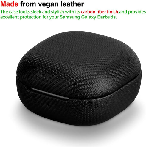 LOPIE Carbon Fiber Texture Case for Samsung Galaxy Buds FE (2023) Buds 2 Pro (2022) Buds 2 (2022) Buds Pro (2021) Buds