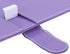 V BESTLIFE 7 Inch Universal Wireless Keyboard for Bluetooth 3.0 with PU Leather Case for Phones, Purple