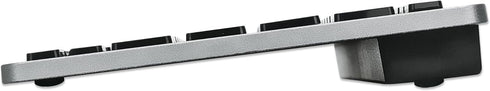 MANHATTAN Small Bluetooth Wireless Keyboard, Dual Modes of 2.4G + Bluetooth 4.2, Connects Up to 3 Devices, Slim Mini