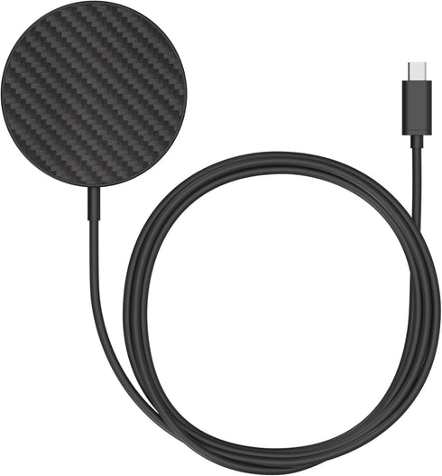 Mous Wireless Charger MagSafe Compatible Accessory for iPhone 16/15/14/13/12 with Integrated 1.2m USB-C Cable (Aramid