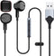 USB Earbuds with Microphone for PC, Wired Headset with Mute, Noise Isolating Gaming Headphones for Laptop HP Dell