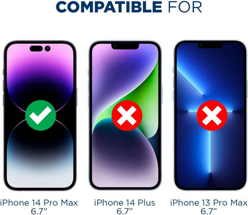 Tech Armor 4 Pack HD Clear Film Screen Protector Compatible for Apple NEW iPhone 14 Pro Max 5G 6.7 Inch 2022