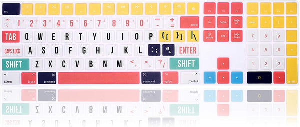 Ultra Thin Silicone Wireless Bluetooth Keyboard Cover - Full Size Skin for iMac Magic Keyboard with Numeric Keypad