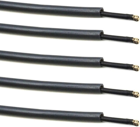SJZBIN 5PCS 2.4G Black Plastic Protective Antenna Tubes with Cap Suitable for Remote Control Car FPV Drones Quadcopters