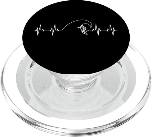 PopSockets MagSafe PopGrip for iPhone - Surfboard Surfer Surfing Ocean Beach Waves Heartbeat Gift