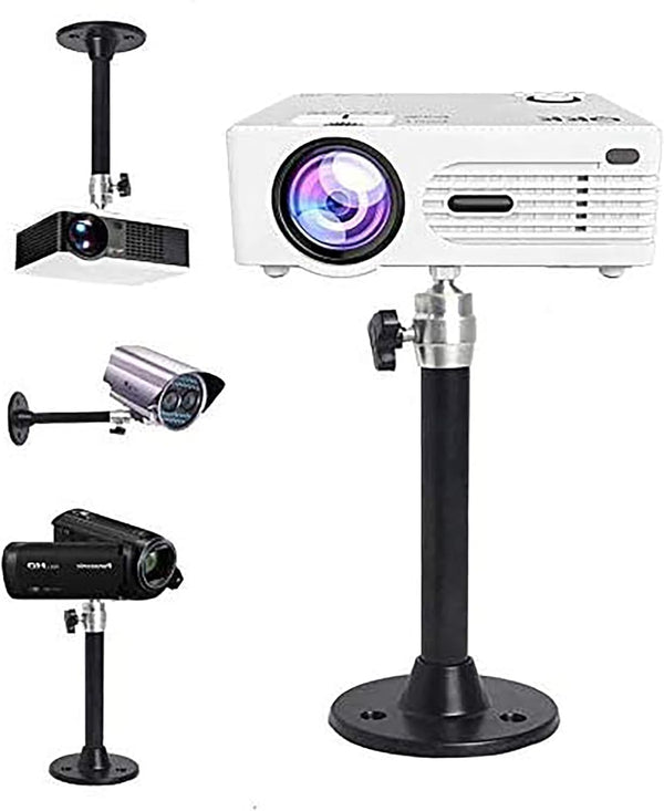 2-Be-Best Mini Projector Mount - Black Projector Ceiling Mount, 7.9 in / 20 cm, 360 Adjustable Wall Mounts for LED LCD