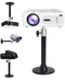 2-Be-Best Mini Projector Mount - Black Projector Ceiling Mount, 7.9 in / 20 cm, 360 Adjustable Wall Mounts for LED LCD