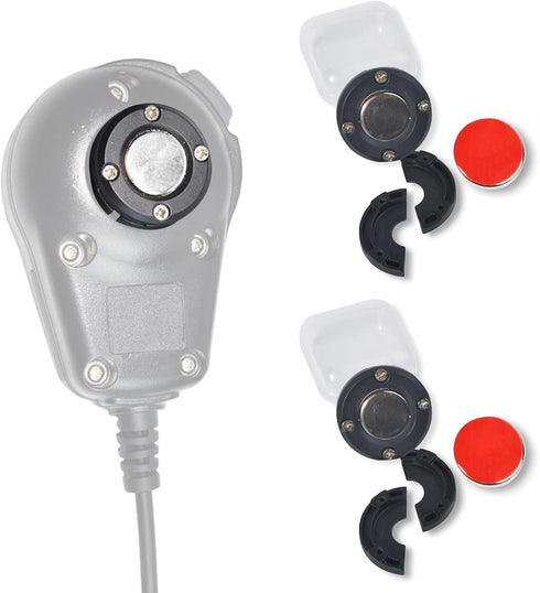 TWAYRDIO Magnetic Radio Mic Holder 2-Pack, Mobile Microphone Magnet Mount, CB Mic