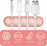 YBEATY 6 Pcs Pea Cable Clips Cord USB Holder Organizer Wire Management Cute Self-Adhesive Desk Cord Organizer Clip