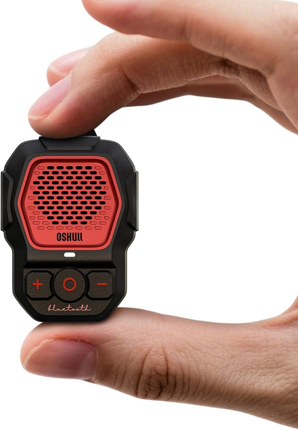 MFish Wearable Bluetooth Speaker, Clip-On Mini Portable Speaker with Built-in Mic for Hands-Free