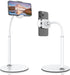 Cell Phone Stand, Adjustable Height & Angle Gooseneck Holder for Desk, Aluminum Alloy for 3.5"-7" Devices