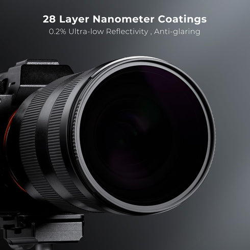 K&F Concept 49mm ND100000 ND Camera Lens Filter, 16.6-Stops Fixed Neutral Density Filter with Multi-Layer Coatings