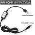 DROK USB to 12v Adapter, 5V to 12V Step Up Converter, Boost Converter Voltage Regulator with 5.5x2.5mm/3.5x1.35mm Ports