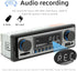 Classic Single Din Car Radio with Bluetooth, FM Radio, Hands-Free Calling, USB, SD, AUX Port, Audio Recording, Remote