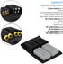 DSLR Battery and Memory Card Holder Pouch, 3 Pockets for AA Battery and Various Camera Batteries and SD Cards