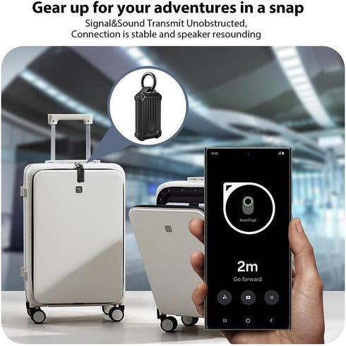 Waterproof Keychain Holder Case for Samsung Galaxy SmartTag2, Scratch Resistant Cover with Keychain for Keys, Wallet,