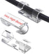 40PCS Clear Adhesive Cable Clips, Upgraded Wire Holders for Wall, Strong Cord Organizer for Under Desk, Indoor/Outdoor
