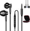 COOYA Wired Earbuds for Galaxy A12, Google Pixel 5a 4a 3a, Magnetic in-Ear 3.5mm Headphones with Microphone