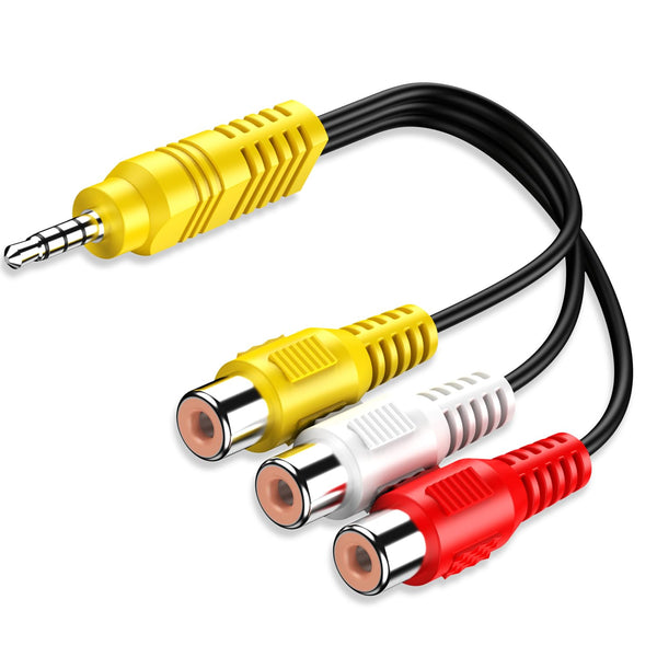 BERLAT Video AV Component Adapter Cable Replacement for TCL TV, 3 RCA to