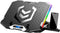 ICE COOREL Gaming Laptop Cooling Pad 15-17.3 Inch, Stand with 6 RGB Fans, Adjustable Height, LCD Screen, 2 USB Ports,
