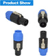 speakon Connector, Audio Speaker Plug Twist Lock 4 Pole Speaker Plug, nl4 Connector Compatible with NL4MPR, NL4FC,