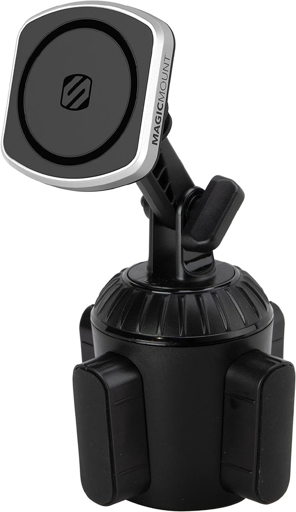 Scosche MP2CUPM-SP MagicMount Pro2 Cup Holder Magnetic Cell Phone Holder Car Mount Kit, Compatible with MagSafe