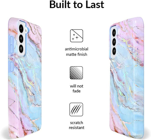 VELVET CAVIAR Marble Case Compatible with Samsung Galaxy S21, 8ft Drop Tested with Microfiber Lining, Cute Protective