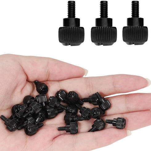 Impnit 24 Screws(6-32Thread, M3.5x6) 6-32 Pcs Computer Case Thumb PC Case Fastener Thumb Screws,for Cover/Power