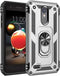 Cellular Phone Case for LG Aristo 2, 3 - Military Grade Shockproof Protective Case with 360 Metal Rotating Ring
