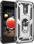 Cellular Phone Case for LG Aristo 2, 3 - Military Grade Shockproof Protective Case with 360 Metal Rotating Ring